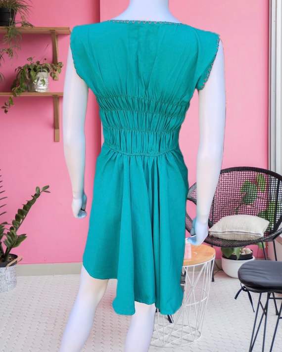 Embroidered skater clearance dress