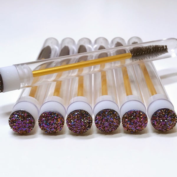 10x Lash Wands - Dazzling Stars in gold brushes