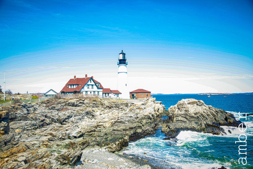 Portland Head Light Photography Print: Maine Coastal Wall Art - Etsy