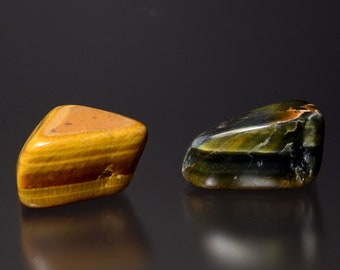 Tiger's Eye, Tumbled, 1-2 inches, Chatoyancy