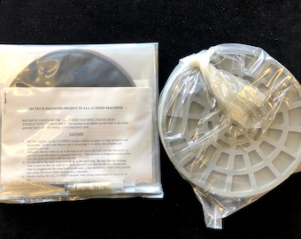 Hi-Tech Diamond Products Diamond Smoothing Disc Kit with Backing Plates, 6" Diameter, 325, 600, 1200 Mesh Size, 14,000 Mesh Diamond Compound