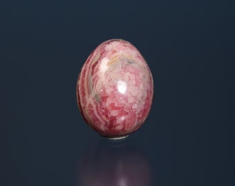 Rhodochrosite Egg, carved in Idar-Oberstein, Germany, material from Argentina