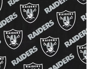 Las Vegas Raiders Fabric | NFL Team Cotton Material