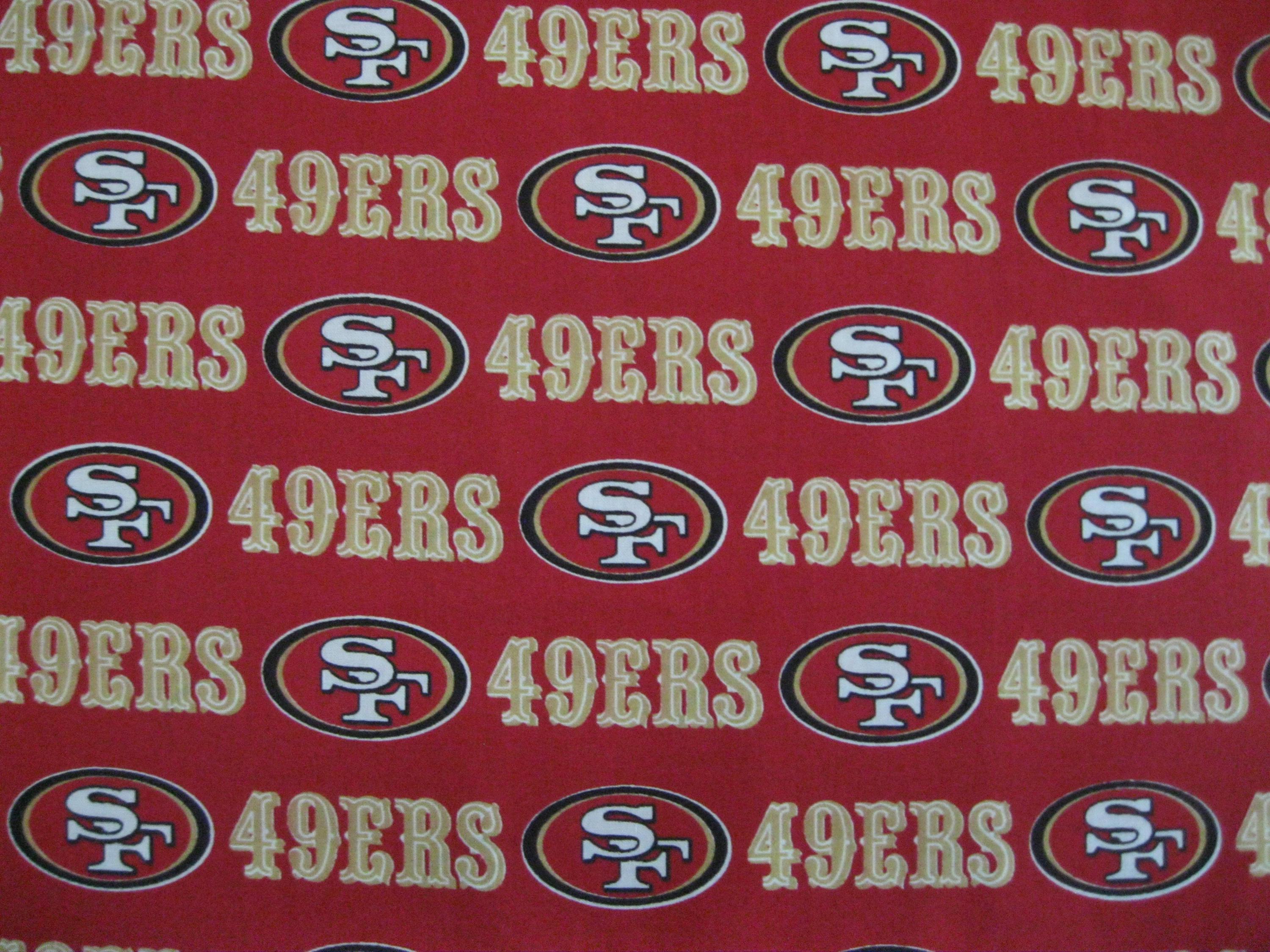 Remnant - San Francisco 49ers Fabric | NFL Football Quilting Fabric ...