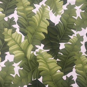 Fabric - Hawaiian Cotton Fabric for Sale BTY/By the Yard/Banana Leaves/Tropical