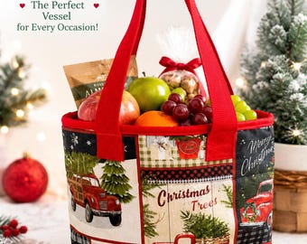 Christmas Tote Bag • Purse • Reusable Gift Bag