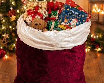 Keepsake Reversible Velvet Christmas Gift Sack