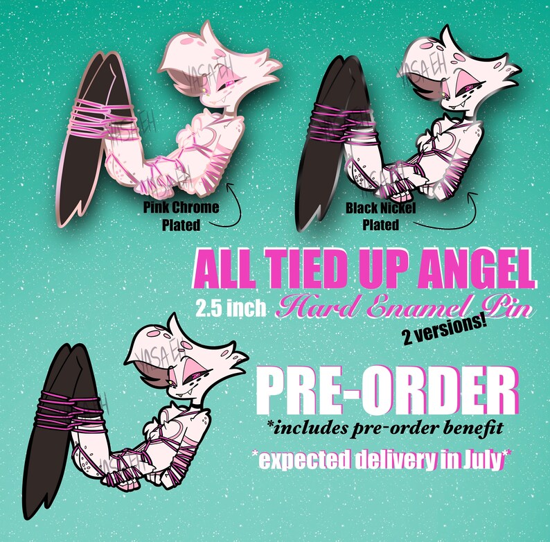 All Tied Up Angel Pin PRE ORDER image 1