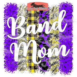 Band Mom Grunge Stripes Digital Image, Band Mom EPS PNG ClipArt, Commercial Rights Included
