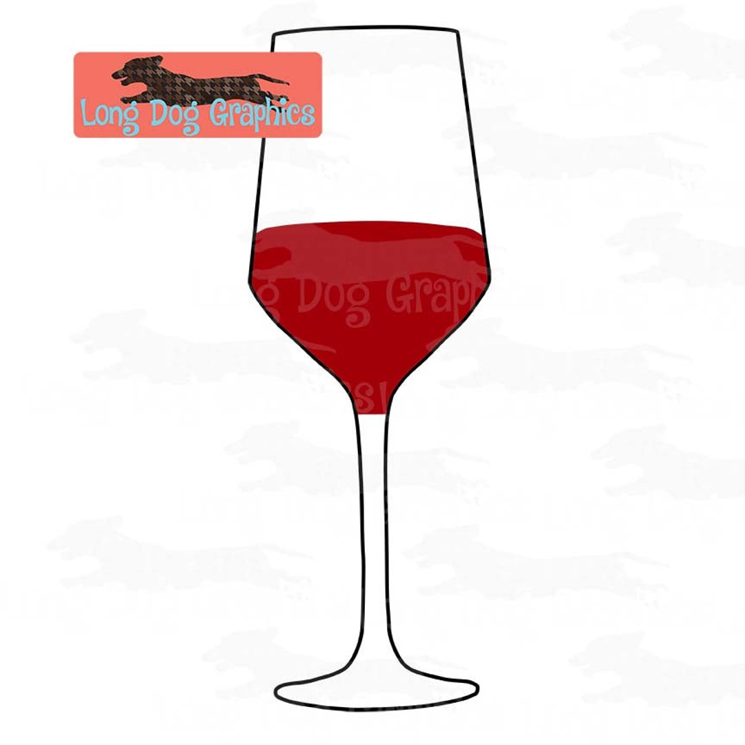 Simple Wine Glass SVG Cut File, Commercial Rights Included, Wine Glass