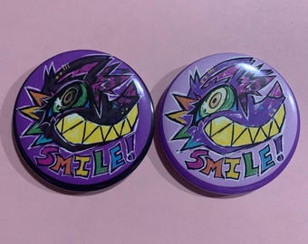 Homemade Scenecore Sparkledog Smile 2.5in Pinback Can Top Buttons