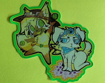 4" Blacklight UV Reactive Cowboy Doggies Vinyl Sticker