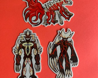 3.5" Demon Otherkin Demonkin Kitsune Vinyl Sticker Set