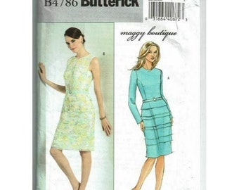 Original Vintage 1960s Butterick Jacket /& Shift Dress Pattern 5414 Size 22-12 Bust 45 Factory Folded Complete w Instructions