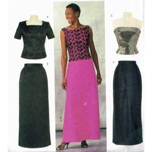 Butterick Sewing Pattern 3304 Misses Top Skirt Size 20-24