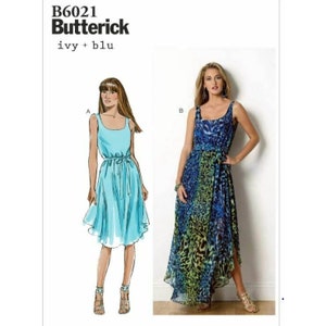 Butterick Schnittmuster 6021 Misses Kleid Gürtel Grösse 8-16