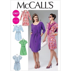 McCall&#39;s Schnittmuster 6520 Misses Dress Gürtel Größe 8-16