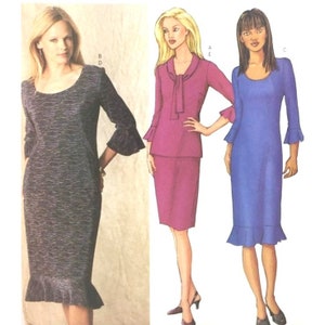 Butterick Sewing Pattern 3189 Misses Top Skirt Dress Size 6-10