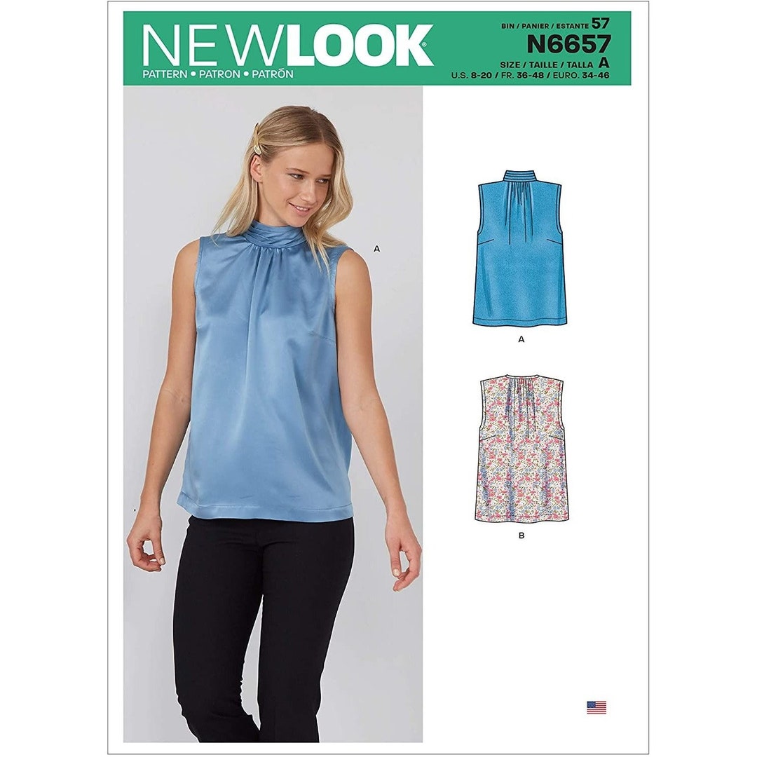 New Look N6607 - Patrón De Costura Para Mujer, Mini Vestido
