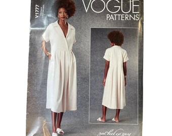 Vogue V1777 Misses' Dress Sewing Pattern XS-S-M Rachel Comey