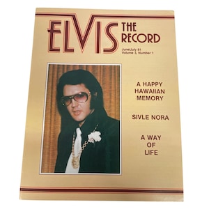 Elvis The Record Magazine June/July 1981 Vol 3 No 1 Collectible Memorabilia