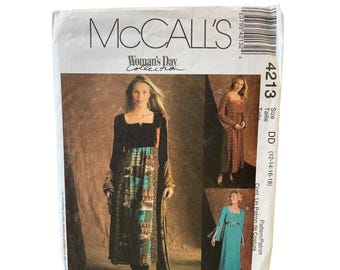 McCALL'S 4213 Misses Petite Dress Pattern Size 12-18 1990s FF UNCUT