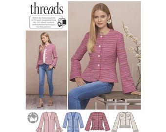 Simplicity Sewing Pattern 8604 0879 Misses Petite Jacket Size 16-24