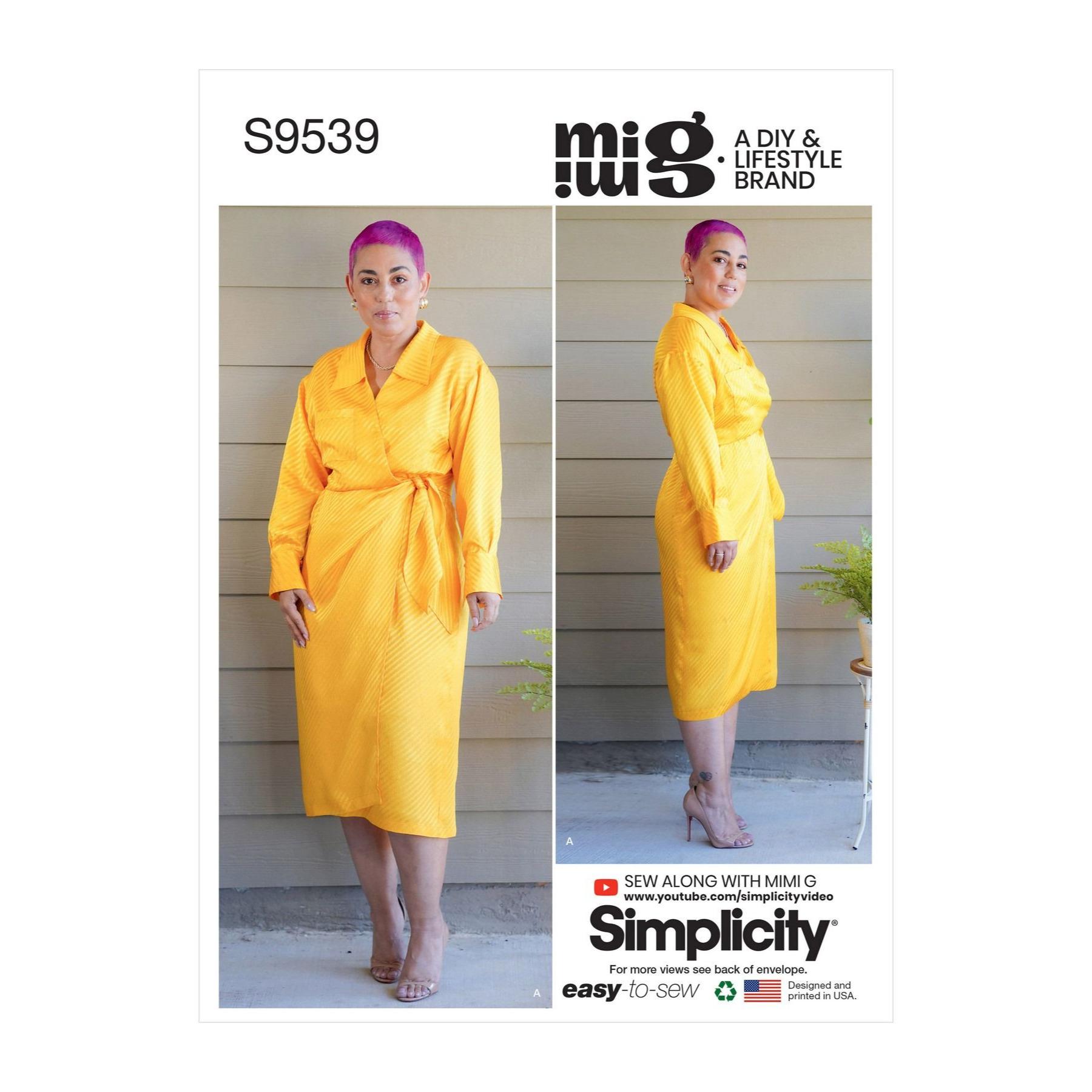 Simplicity Sewing Pattern 9539 MIMI G Dress Misses Size 4-12 UNCUT