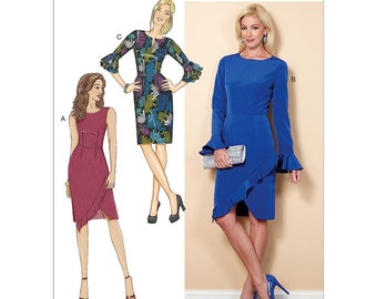 Butterick Sewing Pattern 6515 Ruffle Dress Misses Size 6-14