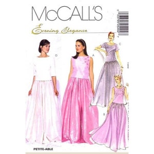 McCall&#39;s Sewing Pattern 2520 Misses Formal Top Skirt Size 8-12