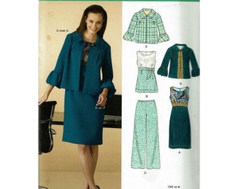 New Look Sewing Pattern 6835 Dress Pants Jacket Tunic Top Misses Size 10-22