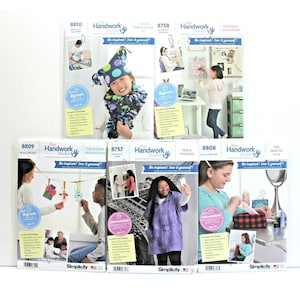 Simplicity Symönster Barn Handwork Studio Lot 5 Multi Nybörjare DIY