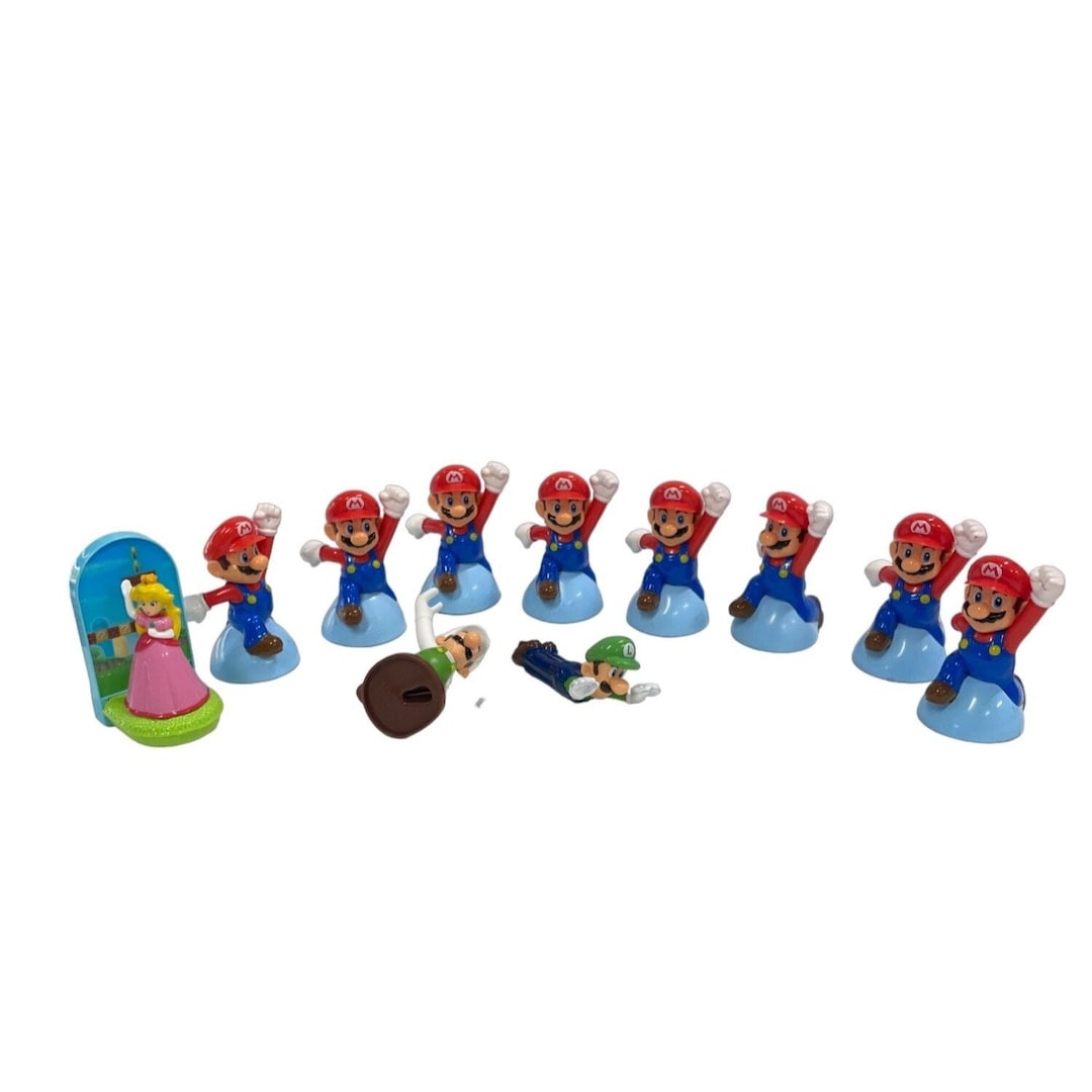 Mcdonalds Nintendo Mario Luigi Princess Peach Happy Meals Toys Lot