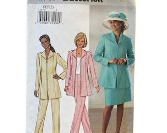 Butterick Sewing Pattern 3705 Jacket Skirt Pants MIsses Petite Size 14-18