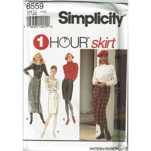 Simplicity Sewing Pattern 8559 Skirts Misses Size 16-20