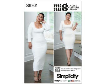 simplicity bodycon dress pattern S8258