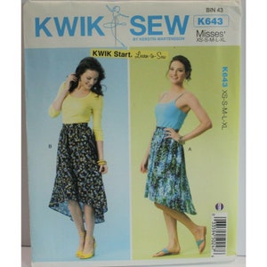 Kwik Sew Sewing Pattern 643 Skirts Misses XS-XL