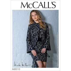 McCall&#39;s Sewing Pattern 10305 8010 Misses Jacket Skirt Size 6-14