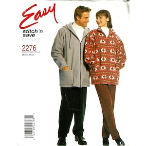 McCalls Sewing Pattern 2276 Jacket Pull on Pants Unisex Adult Size S-M