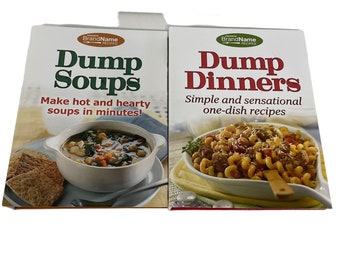 Brand Name Favorites Cookbook Dump Dinners / Soups Spiral Bound Set