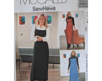 Easy McCalls 4140 Sew News Jumper Sewing Pattern For Misses 12-18