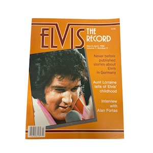 Elvis Presley The Record Magazine Vol.1 No.9 March-April 1980 Elvis in Germany