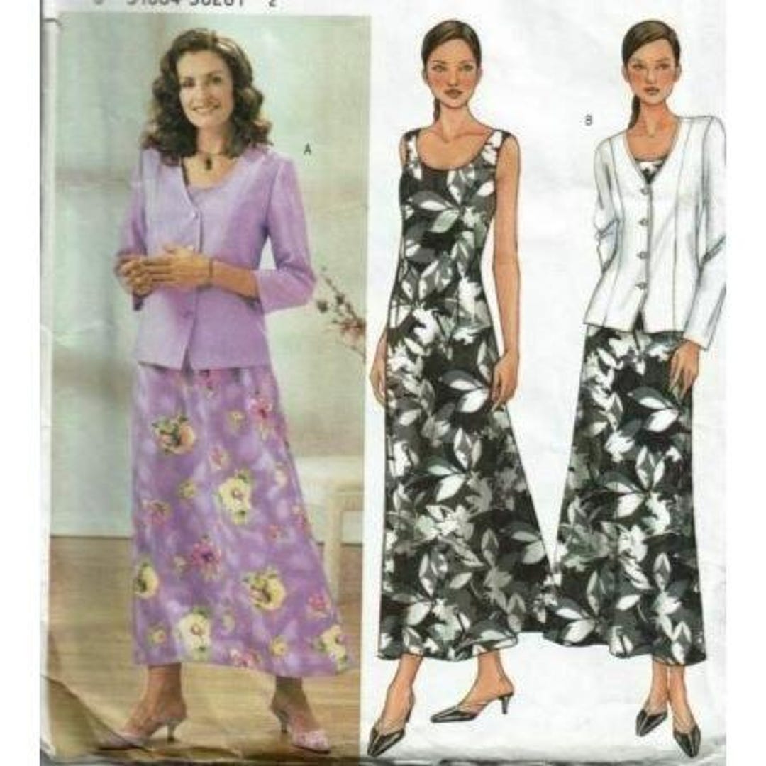Butterick Sewing Pattern 3758 Misses Petite Dress Jacket Size 14-18 - Etsy