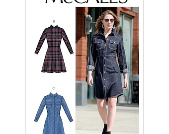 McCall's Sewing Pattern 10306 M7996 Misses Dress Size 6-14
