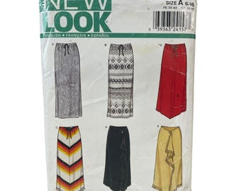 New Look 6019 Rock-Schnittmuster, Damengröße 6-16, mehrfarbig, Vintage, ungeschnitten
