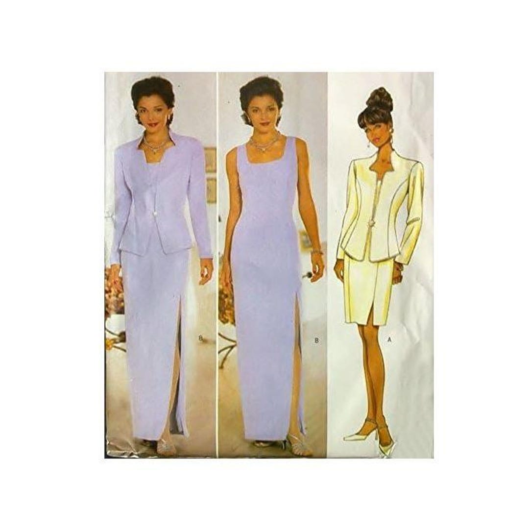 Butterick Sewing Pattern 5389 Misses Jacket Dress Formal Petite Size 12 ...