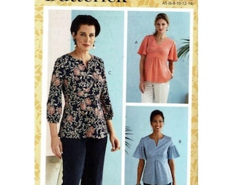 Butterick Sewing Pattern 10785/6732 Misses Top Size 6-14