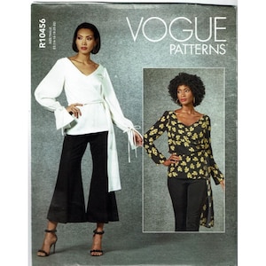 Vogue Sewing Pattern 10456 Misses Top Size 14-22