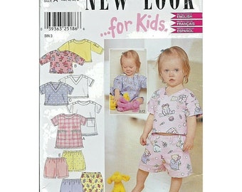 New Look Sewing Pattern 6112 Top Shirt Pants Size NB-L