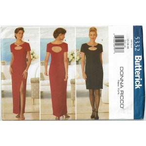 Butterick 5332 Sewing Pattern Misses Dress Size 12-16 Donna Ricco